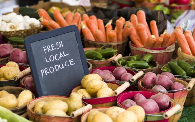 shopping at farmers markets